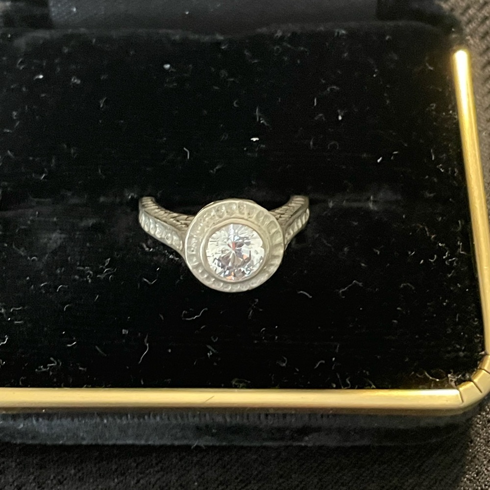 Silpada Sterling Silver “Perfect Bliss”Ring with Cubic Zirconia